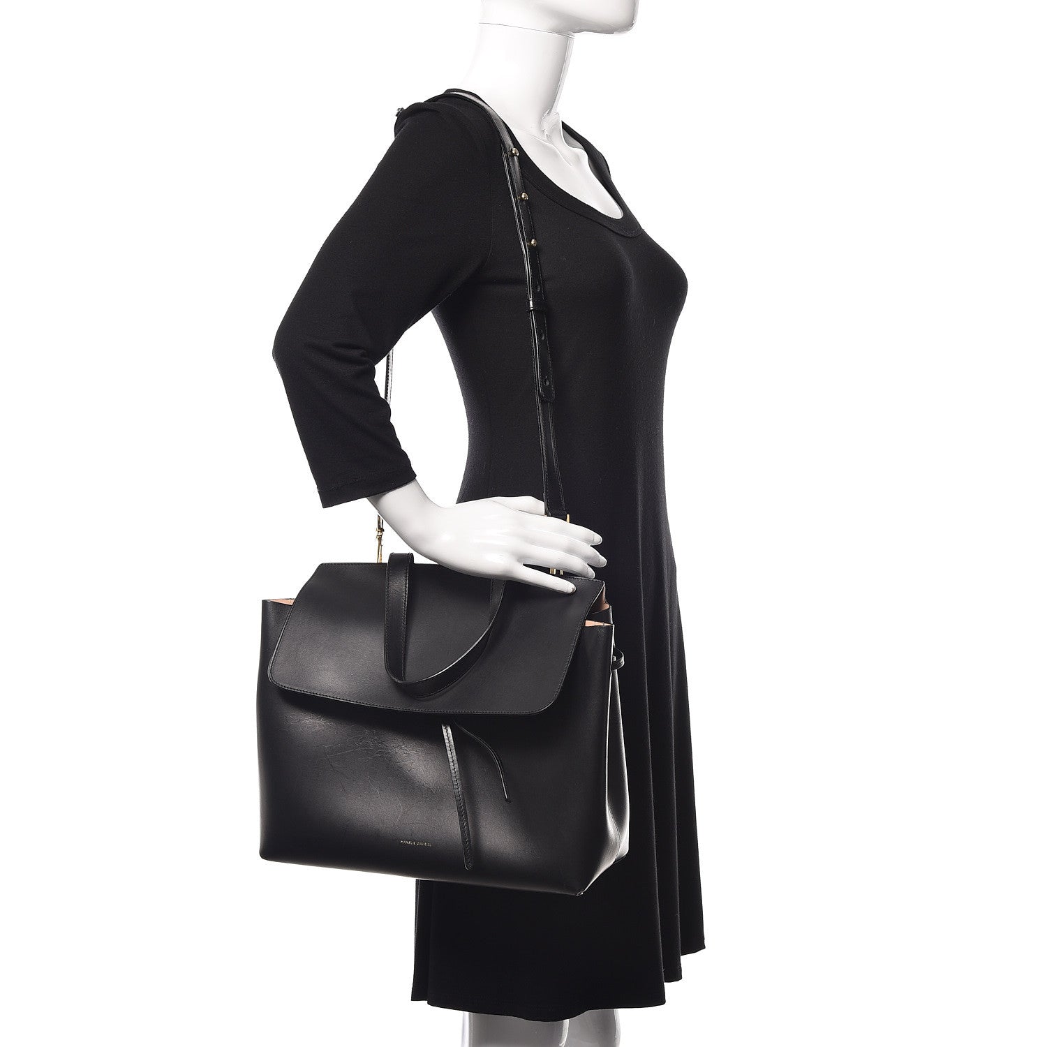 Mansur Gavriel Calfskin Lady Bag Black Ballerina 2 of 10