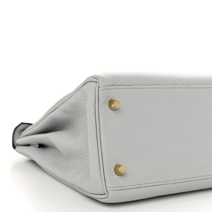 Hermes Togo Kelly Retourne 28 Bleu Pale 9 of 10