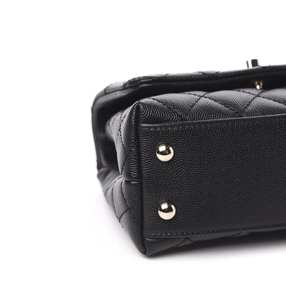 Chanel Caviar Quilted Extra Mini Coco Handle Flap Black 8 of 11
