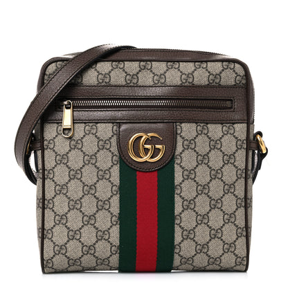 Gucci GG Supreme Monogram Web Small Ophidia Messenger Bag Brown 1 of 17