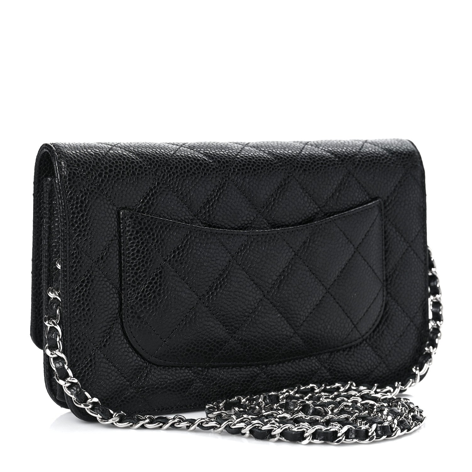 Chanel Caviar Quilted Wallet On Chain WOC Black 3 of 11