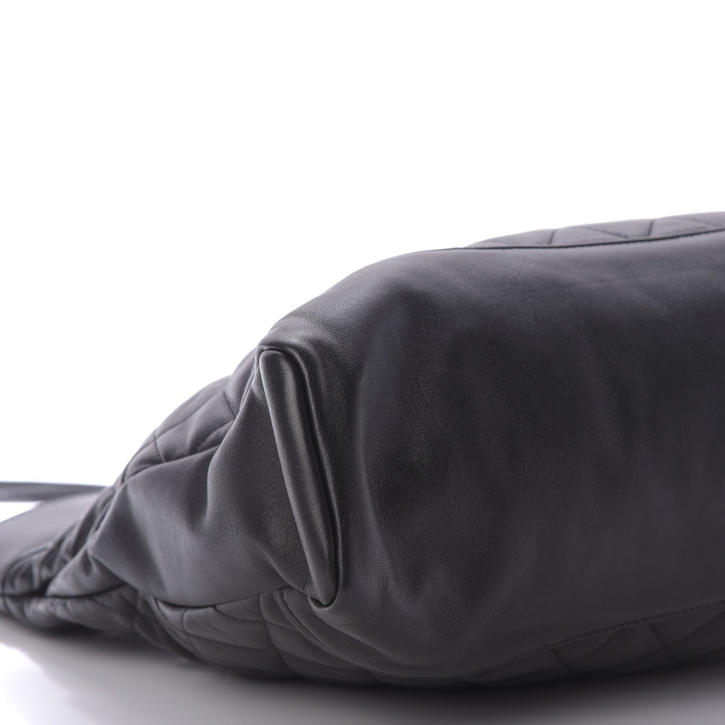 Lambskin Quilted Large 31 Shopping Bag Black