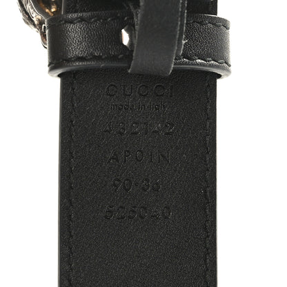 Gucci Moon Calfskin Crystal Dionysus 30mm Belt 90 36 Black Black Diamond 3 of 5