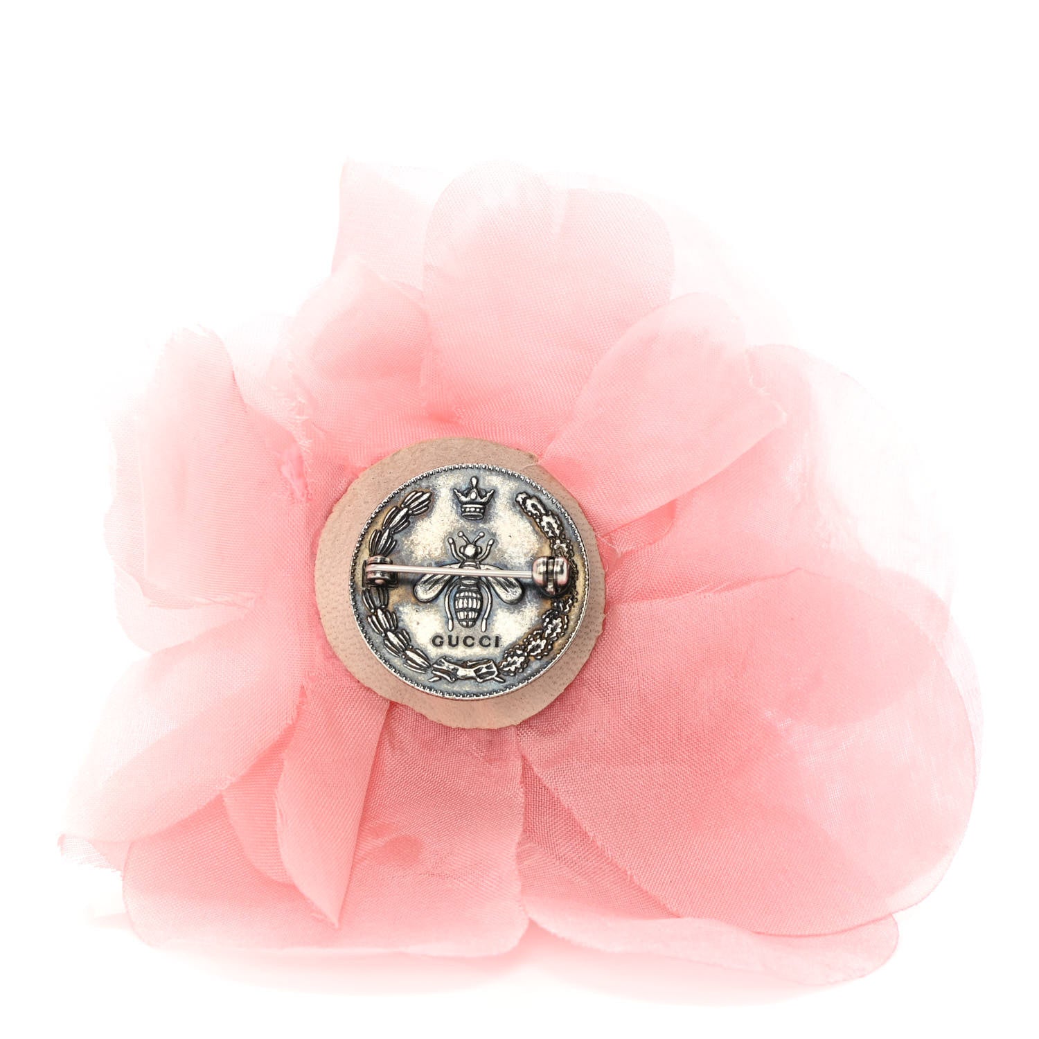 Gucci Fabric Flower Brooch Pink 2 of 4