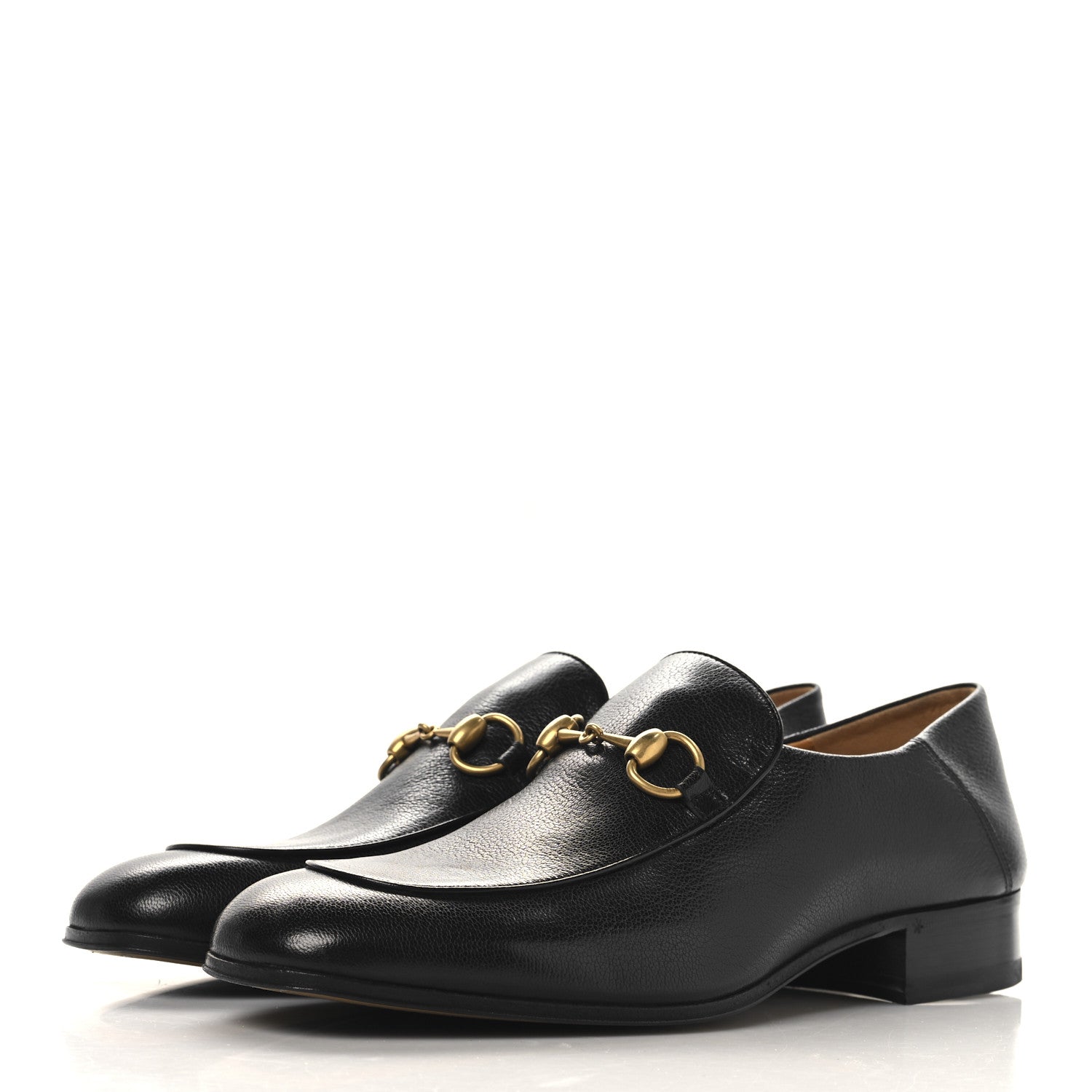 Gucci Goatskin Mens Horsebit Loafers 8.5 Black 4 of 10
