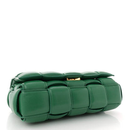 Bottega Veneta Lambskin Maxi Intreccio Padded Chain Cassette Crossbody Bag Racing Green 4 of 9