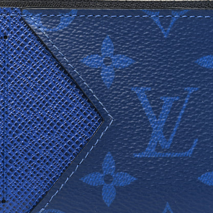 Louis Vuitton Monogram Taiga Coin Card Holder Cobalt 7 of 8