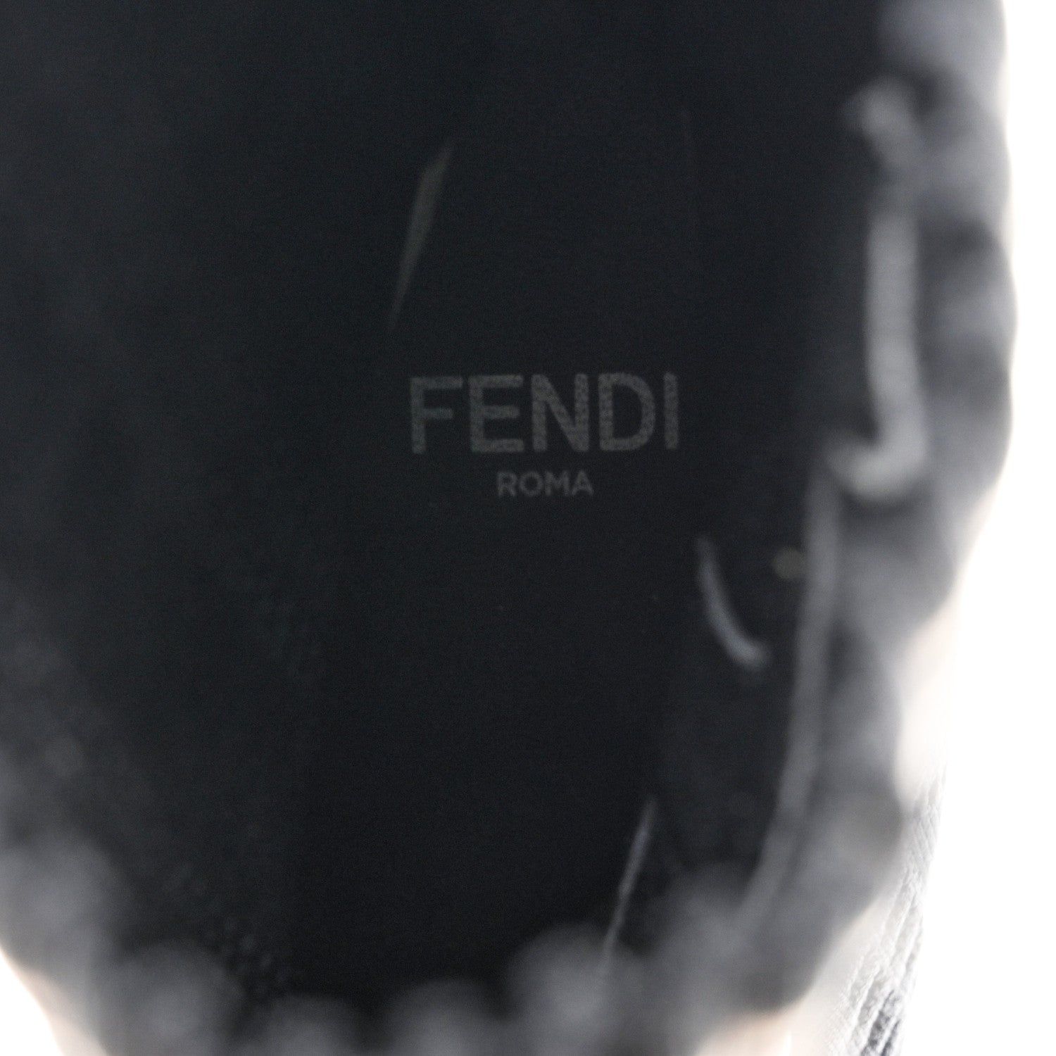 Fendi Stretch Fabric Pearl Embellished Openwork Rockoko 105mm Sock Boots 37.5 Black 6 of 8