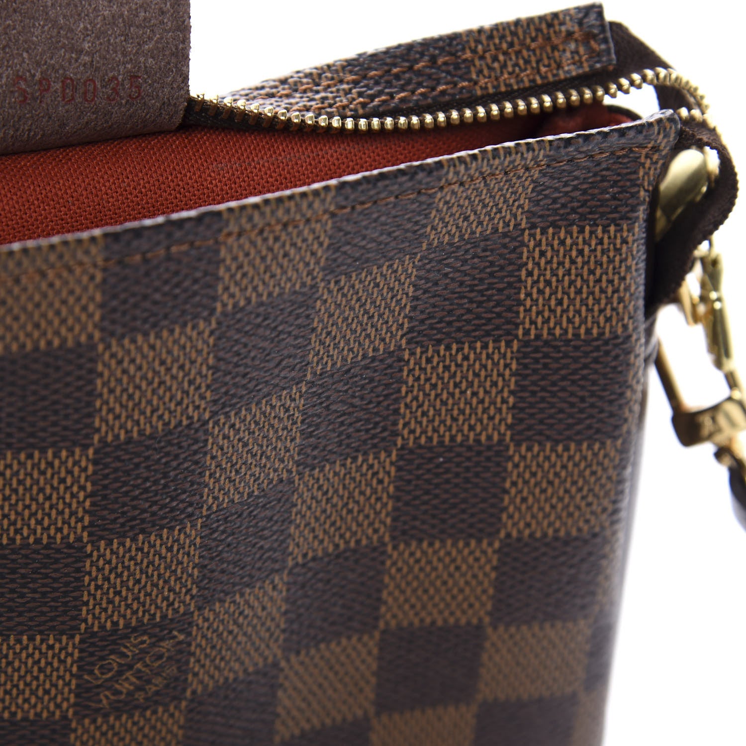 Louis Vuitton Damier Ebene Trousse Make Up Bag Pochette 9 of 10