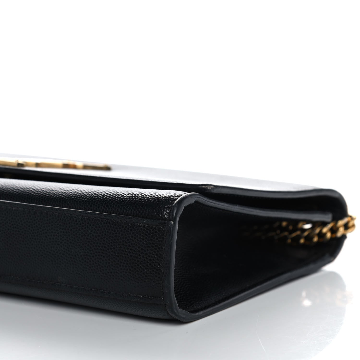 Saint Laurent Grain De Poudre Medium Classic Monogram Kate Satchel Black 9 of 11