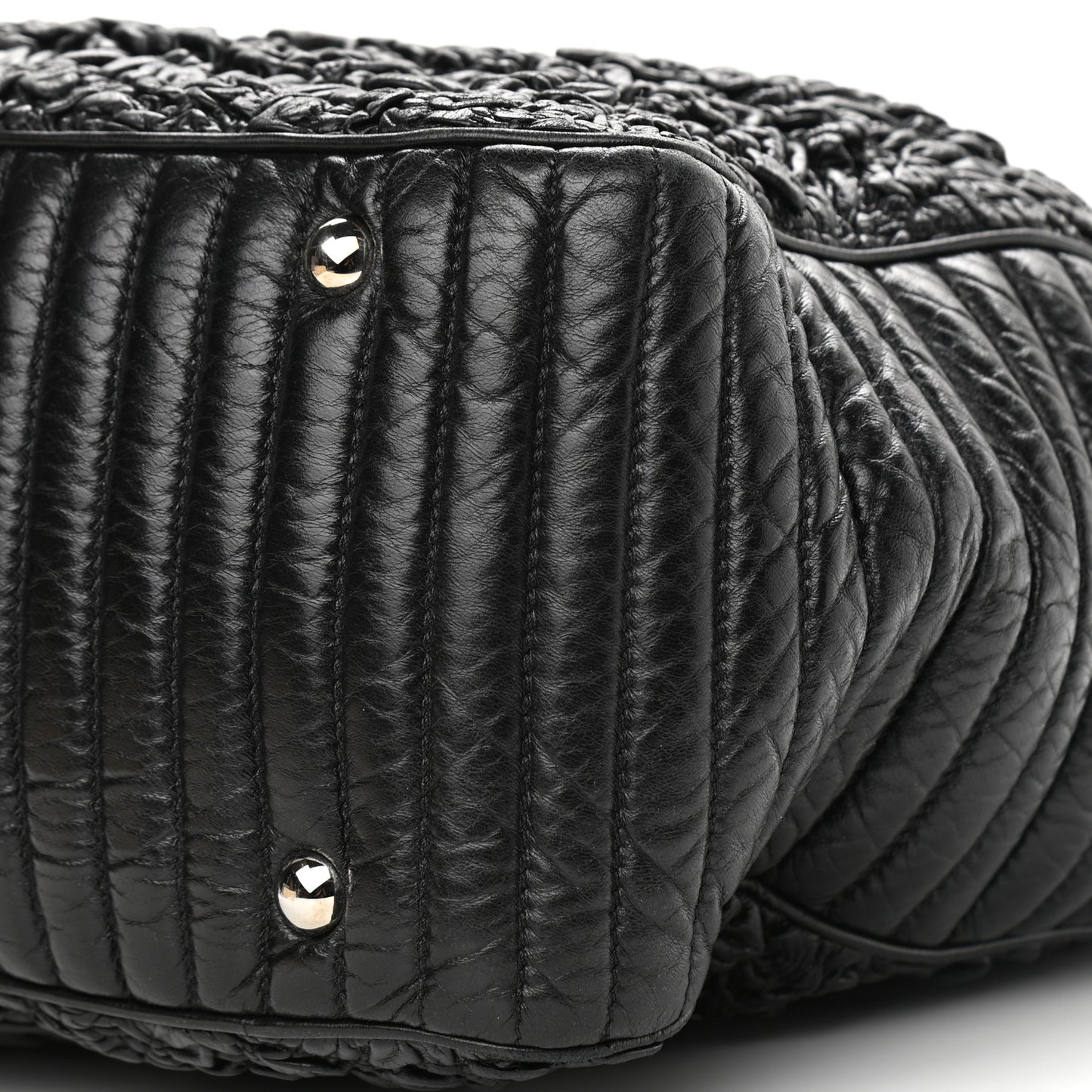 Lambskin XL Astrakan Tote Black