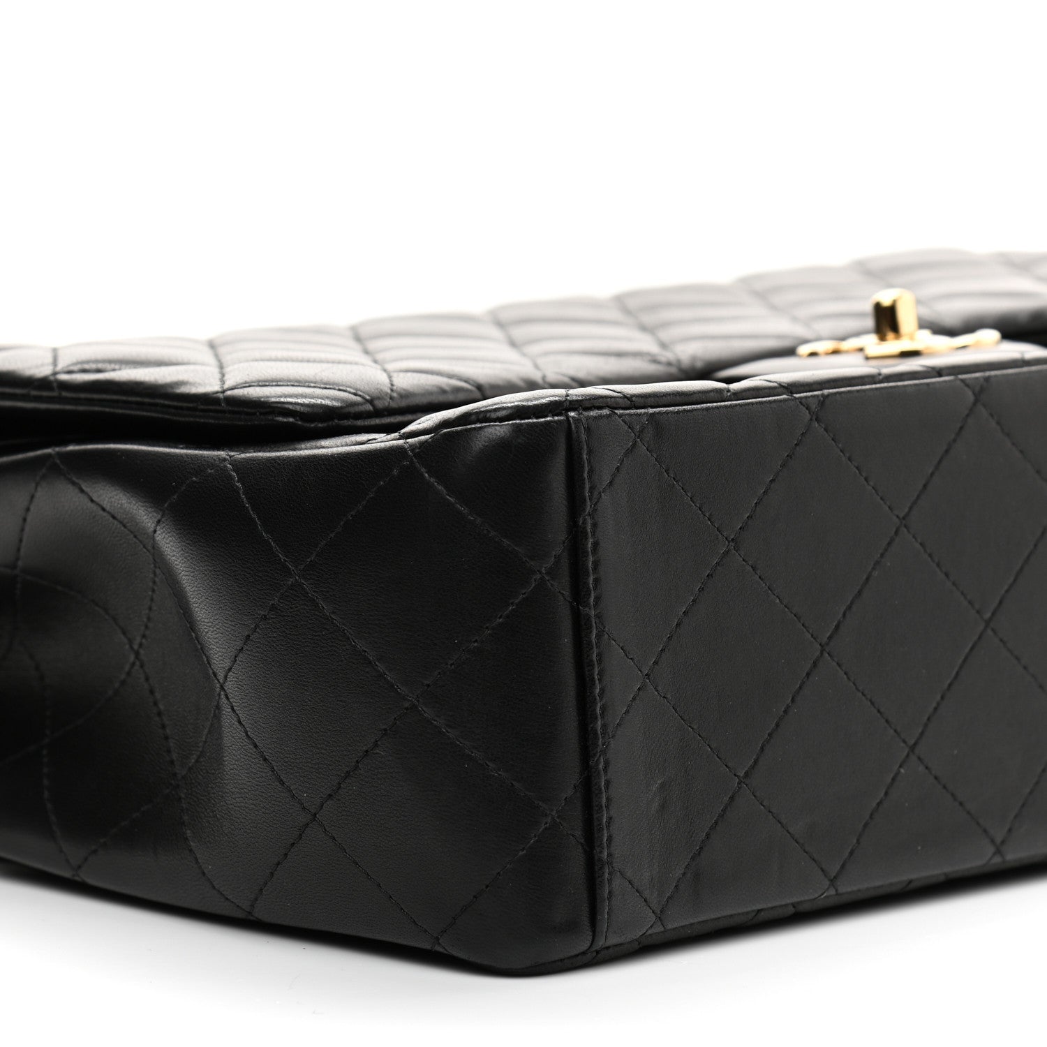 Chanel Lambskin Quilted Maxi Double Flap Black 9 of 13