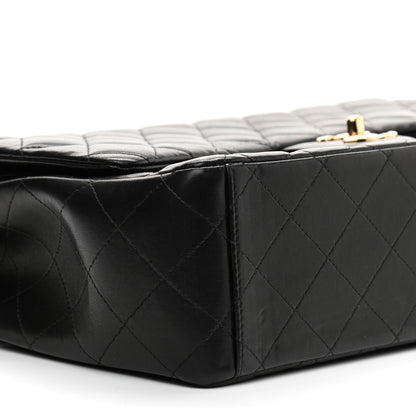 Chanel Lambskin Quilted Maxi Double Flap Black 9 of 13