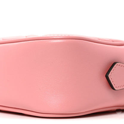Gucci Calfskin Matelasse Mini GG Marmont Chain Shoulder Bag Wild Rose 8 of 9