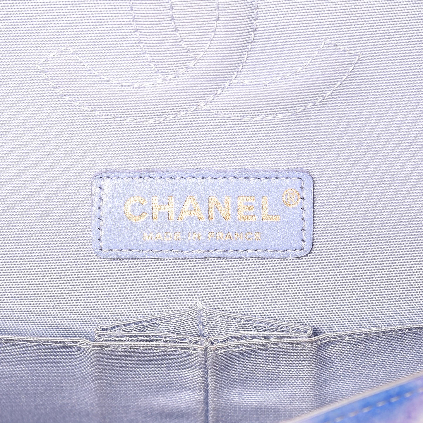 Lambskin Quilted Medium Double Flap Multicolor