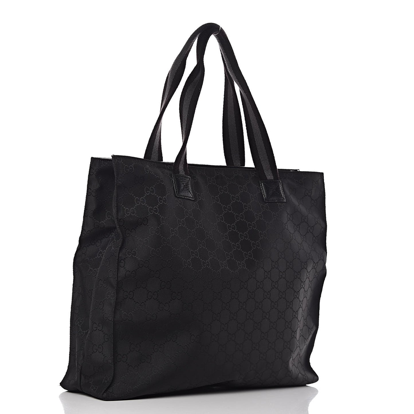 Nylon Monogram Tote Black