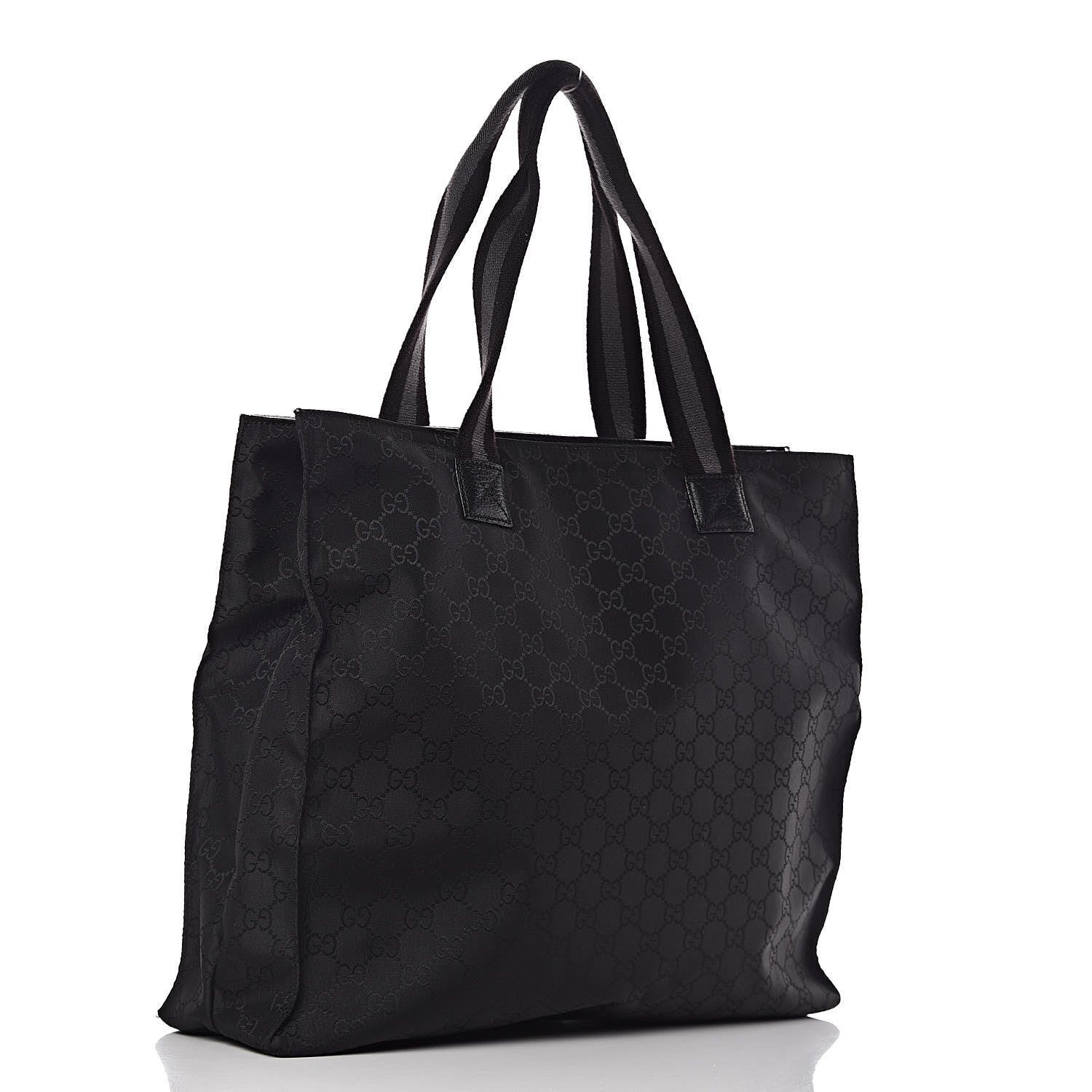 Gucci Nylon Monogram Tote Black 3 of 10