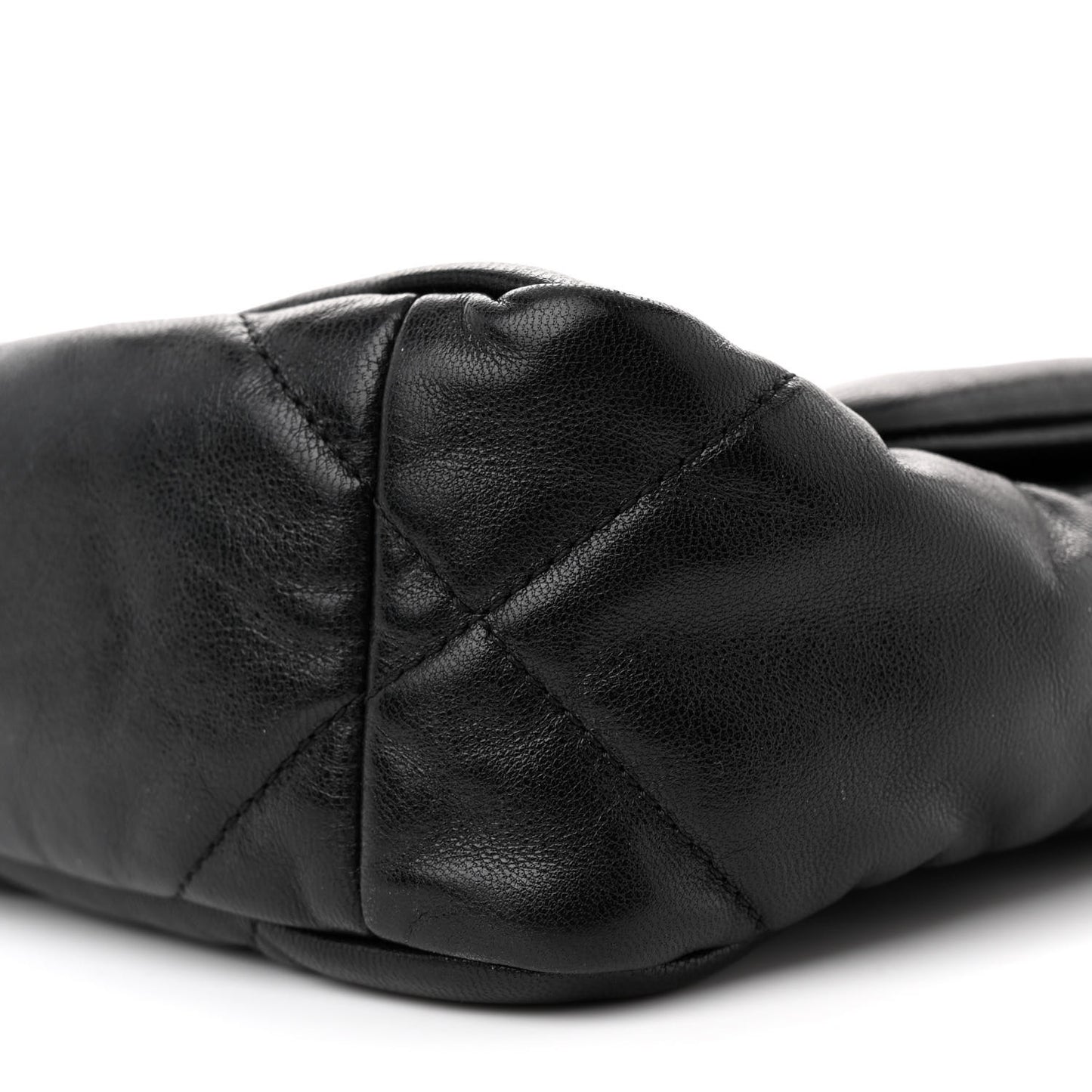 Shiny Goatskin Quilted Medium Chanel 19 Flap Black
