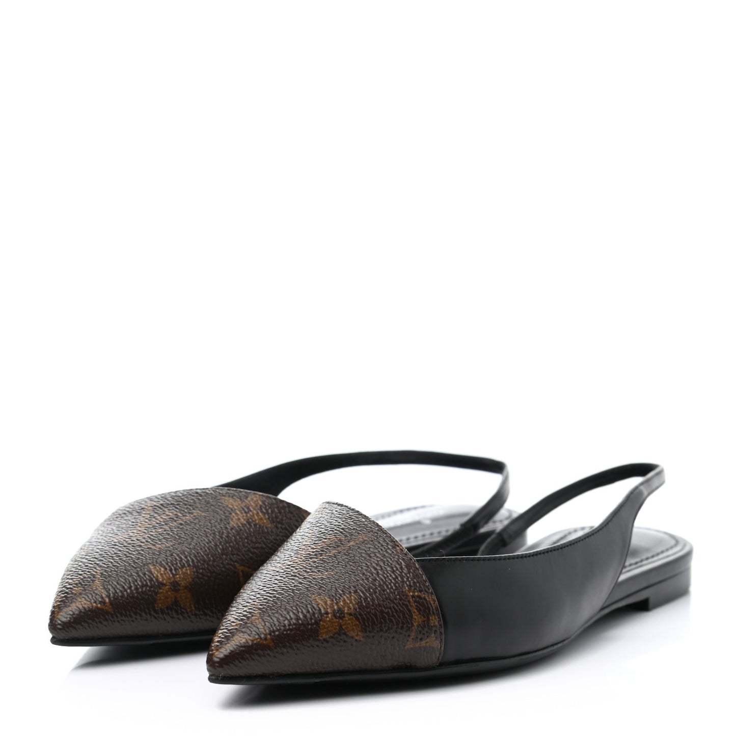 Patent Monogram Cherie Slingback Ballerina Flats 35.5