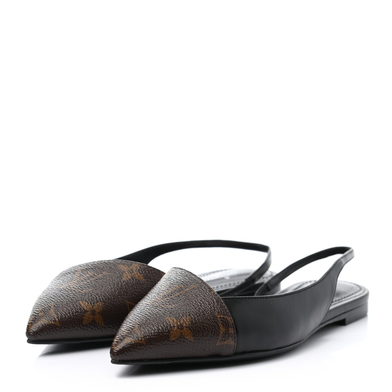Louis Vuitton Patent Monogram Cherie Slingback Ballerina Flats 35.5 3 of 8