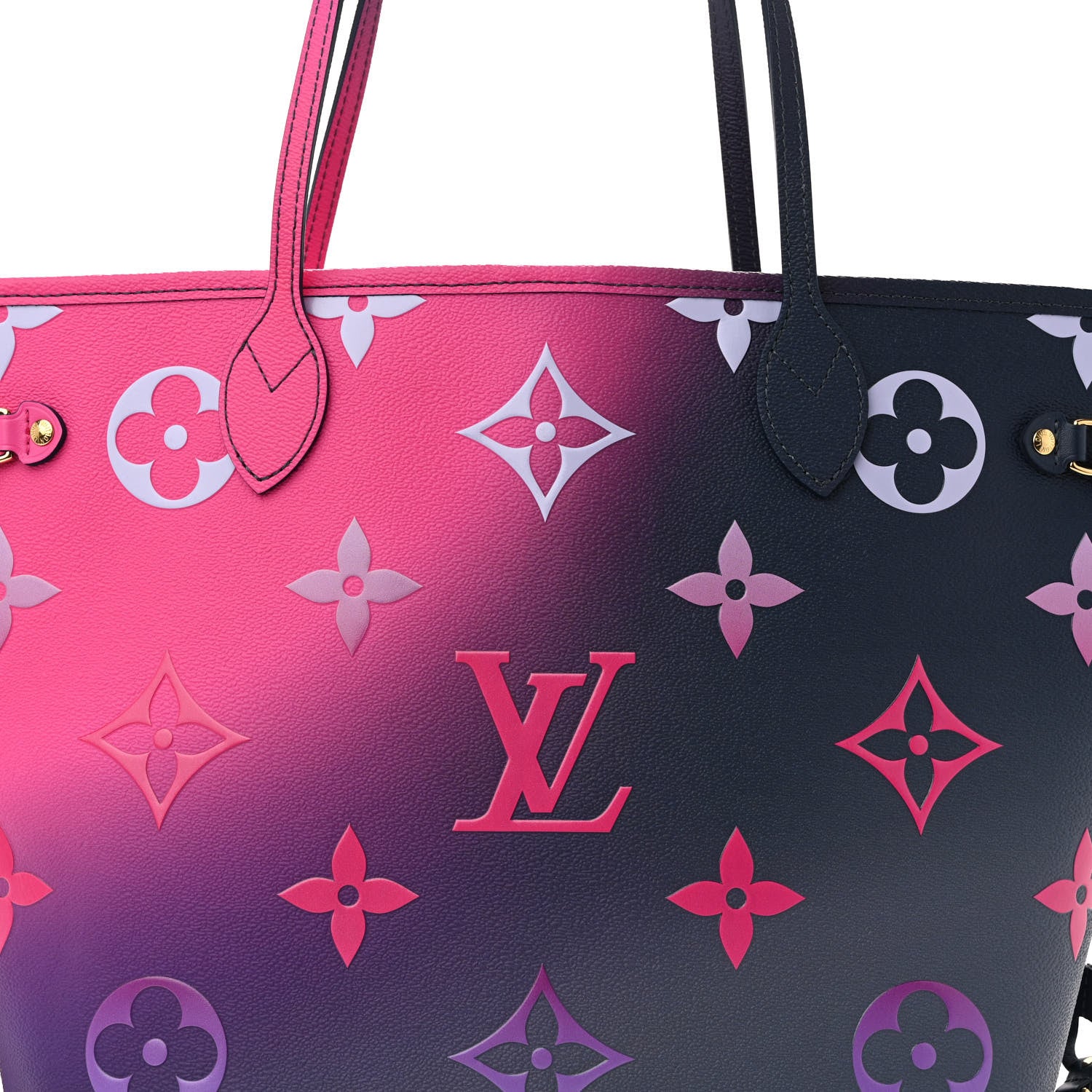 Louis Vuitton Monogram Giant Spring In The City Neverfull MM Midnight Fuchsia 8 of 10