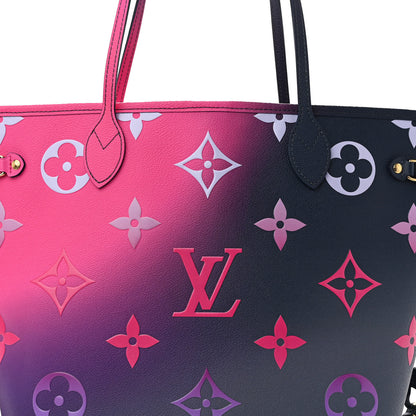 Louis Vuitton Monogram Giant Spring In The City Neverfull MM Midnight Fuchsia 8 of 10