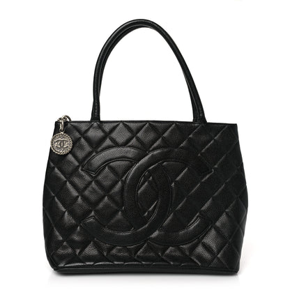 Chanel Caviar Quilted Medallion Tote Black 1 of 9