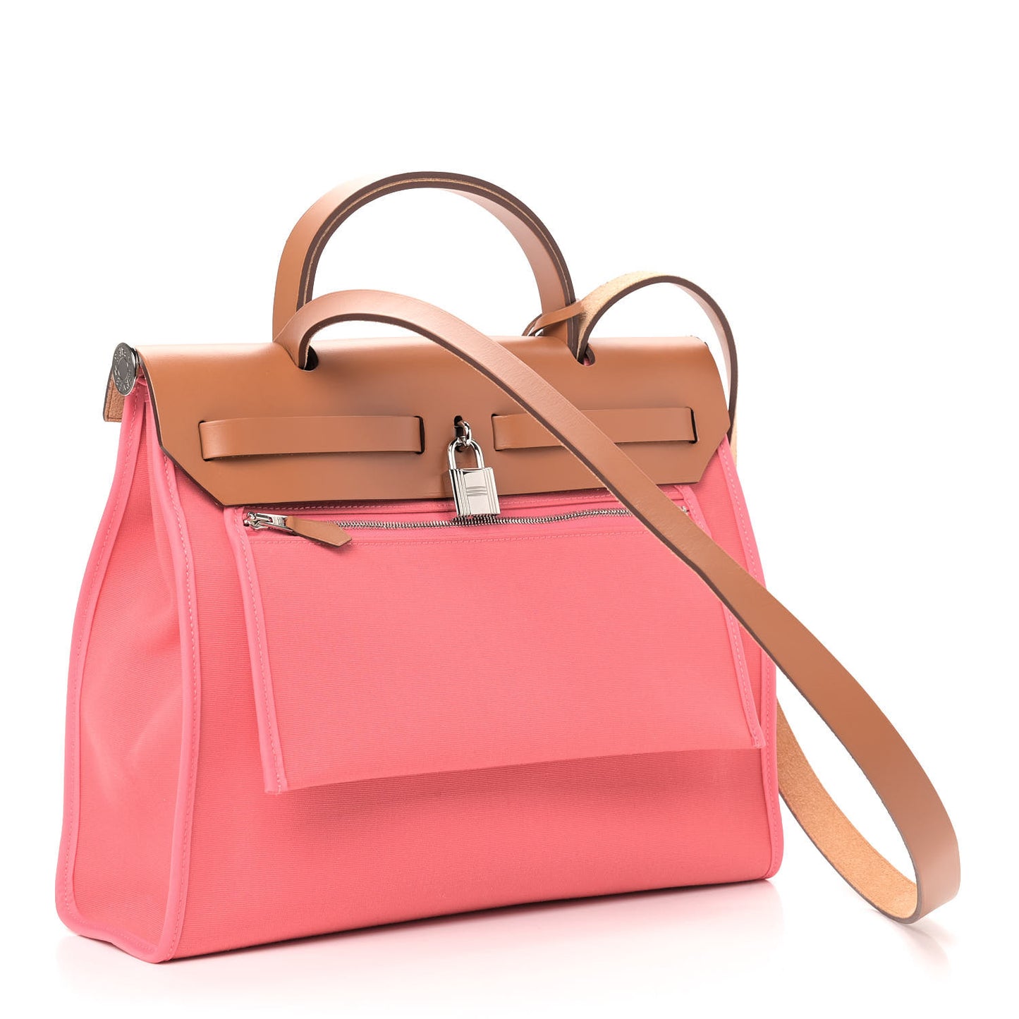 Vache Hunter Toile Herbag Zip 31 PM Rose Azalee Natural