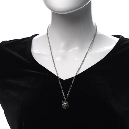 Gucci Sterling Silver Tiger Head Pendant Necklace 2 of 5