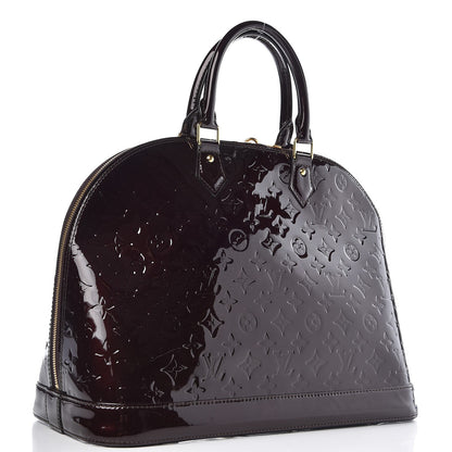 Louis Vuitton Vernis Alma GM Amarante 3 of 7
