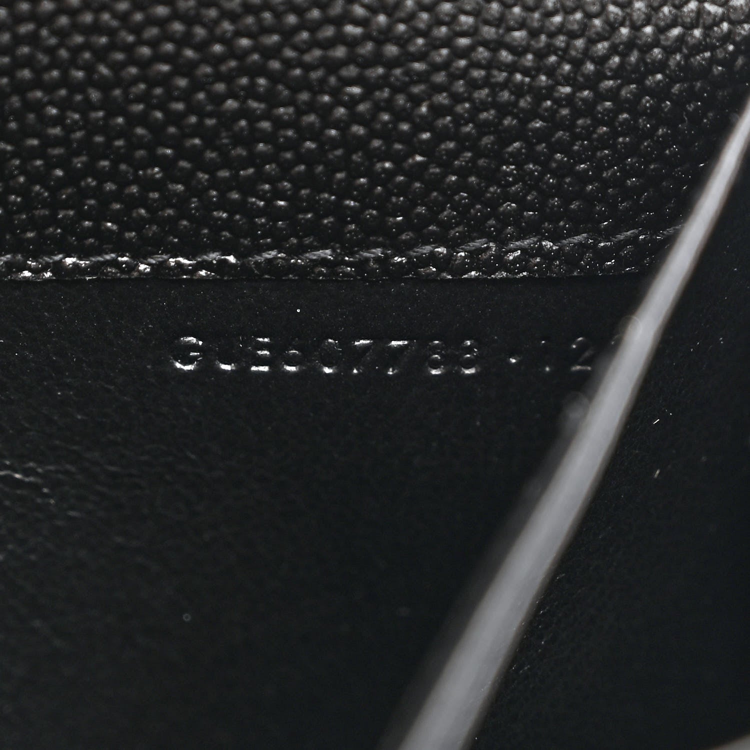 Saint Laurent Grain de Poudre Uptown Chain Wallet Black 7 of 12