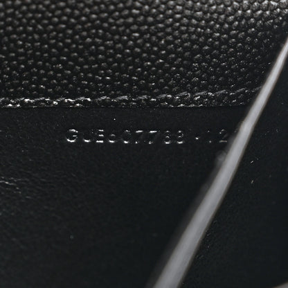 Saint Laurent Grain de Poudre Uptown Chain Wallet Black 7 of 12