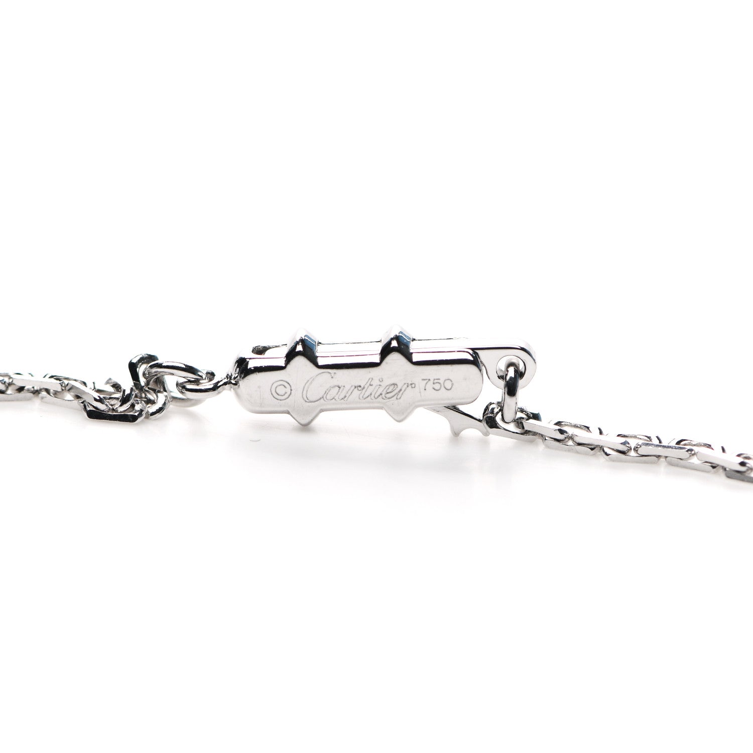 Cartier 18K White Gold LOVE Drop Necklace 4 of 5