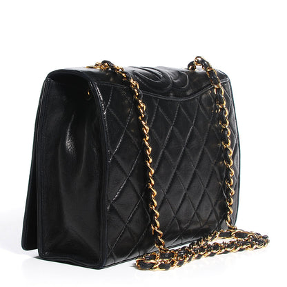 Chanel Lambskin Quilted CC Small Single Flap Black 3 of 8