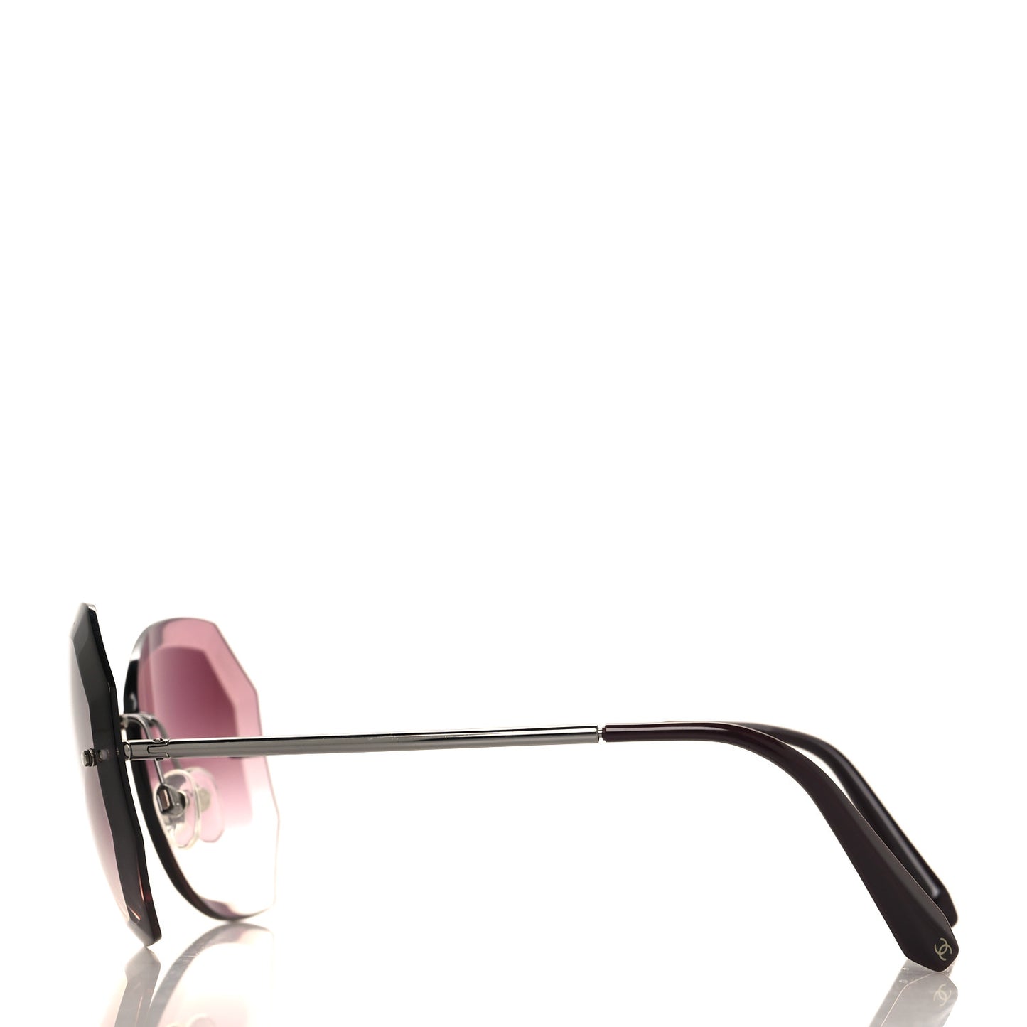 Metal Spring Round Sunglasses 4220 Pink