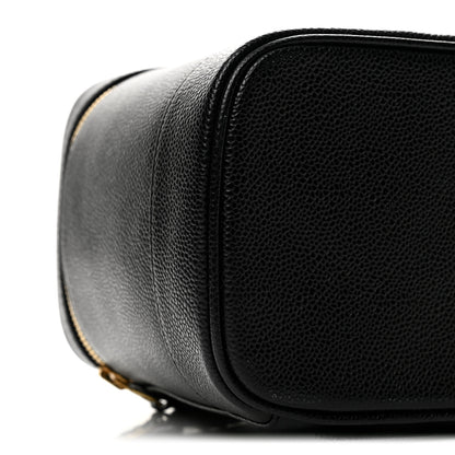 Chanel Caviar Vanity Cosmetic Case Black 10 of 14