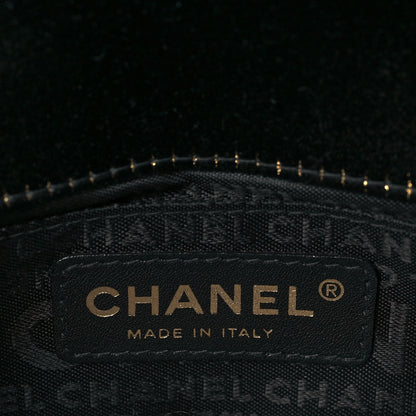 Chanel Satin Chocolate Bar Quilted Camellia Rectangular Mini Flap Black 6 of 10