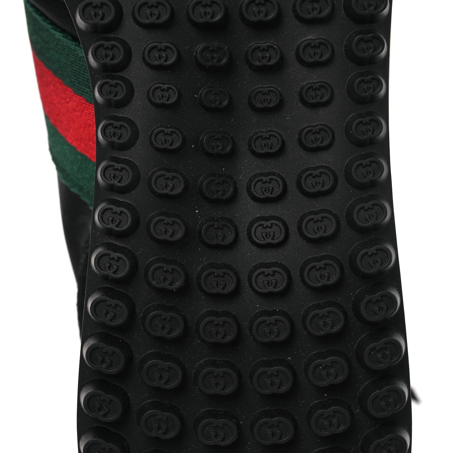 Gucci GG Suede Monogram Web Re-Motion Sneakers 38 Black 8 of 11