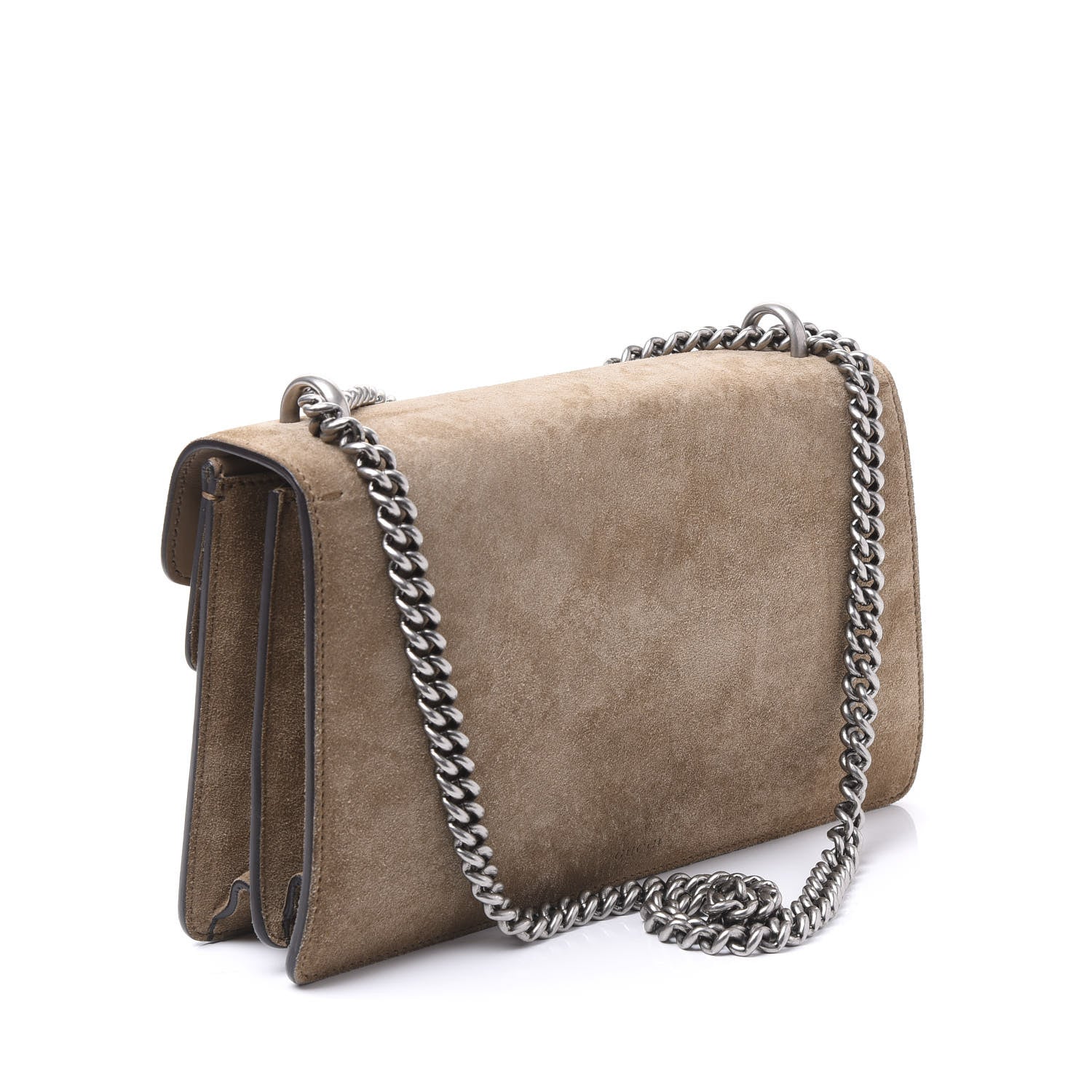 Gucci Suede Small Dionysus Shoulder Bag Taupe 2 of 8