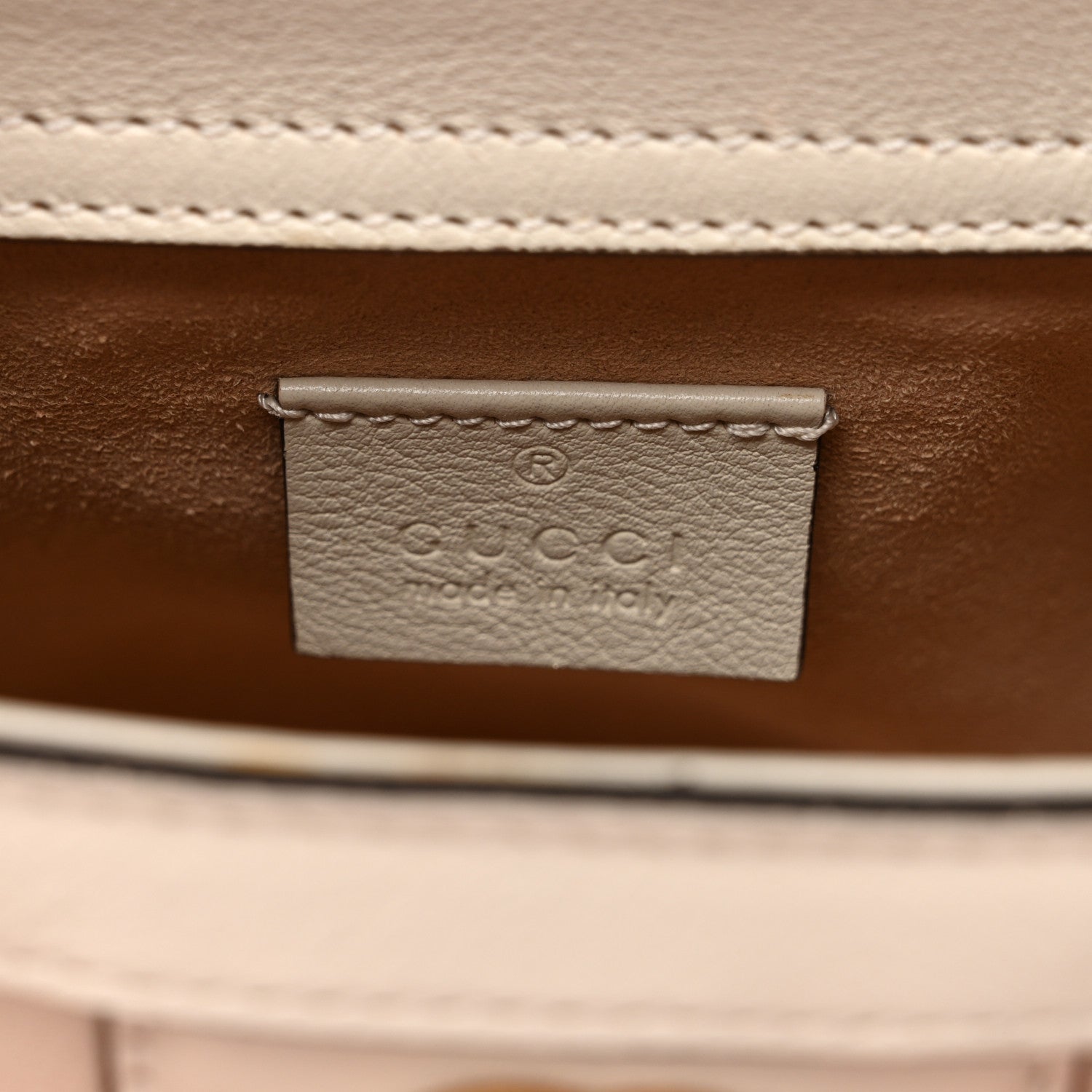 Gucci Wonka Grain Calfskin Mini Diana Tote Bag Mystic White Orange Fluo 6 of 11