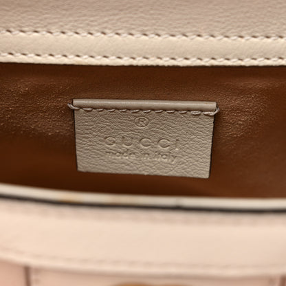 Gucci Wonka Grain Calfskin Mini Diana Tote Bag Mystic White Orange Fluo 6 of 11