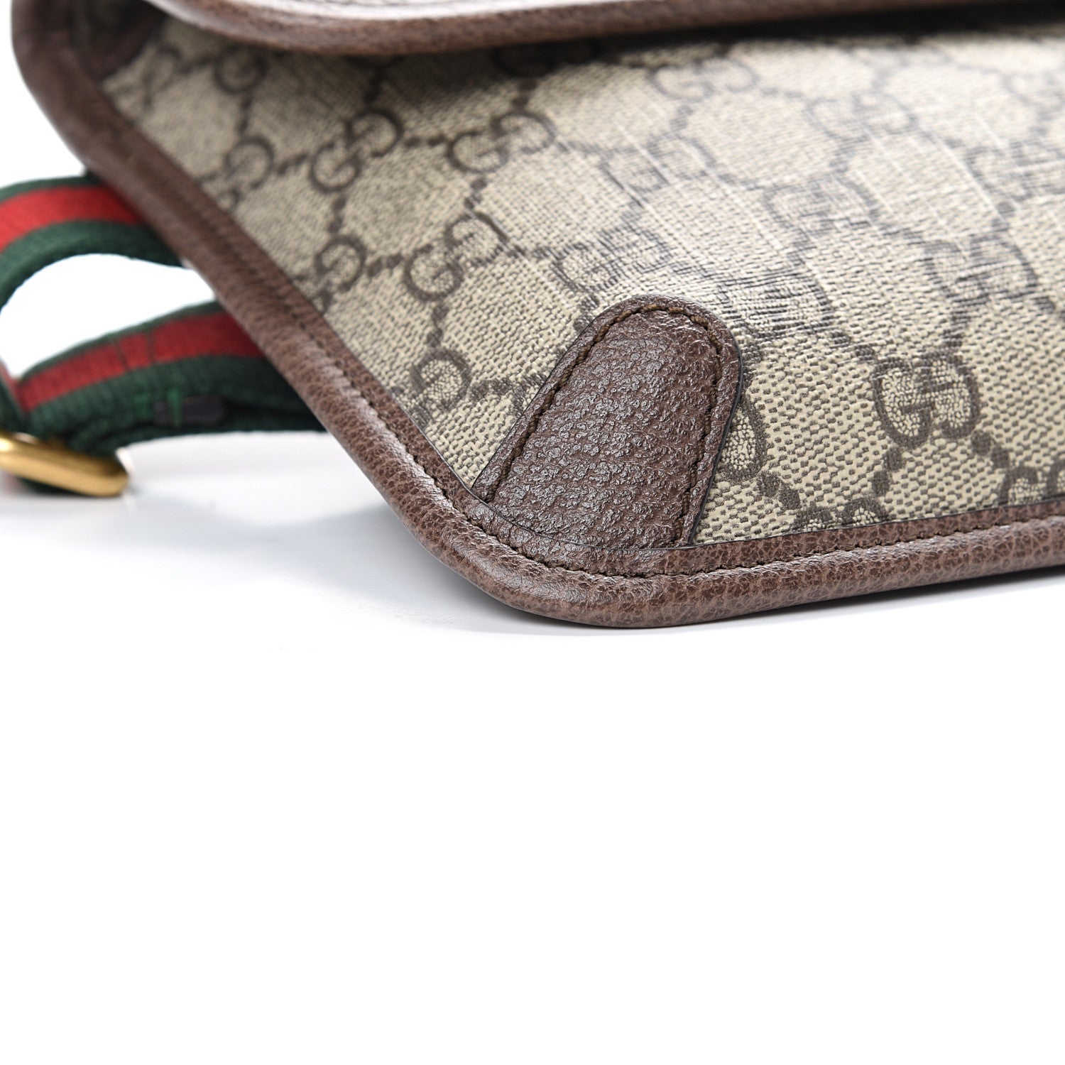 Gucci GG Supreme Monogram Neo Vintage Web Belt Bag Brown 8 of 9