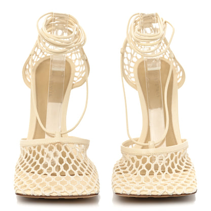 Bottega Veneta Mesh Nappa Stretch Ankle Tie Sandals 39 Toile 2 of 7