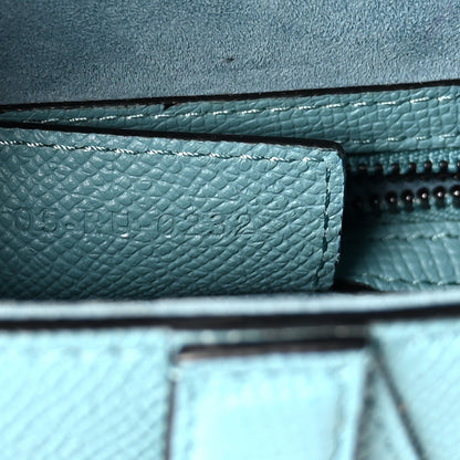 Christian Dior Grained Calfskin Saddle Bag Azure Blue 7 of 10