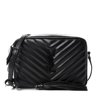 Saint Laurent Calfskin Matelasse Monogram Lou Camera Bag Black 1 of 10