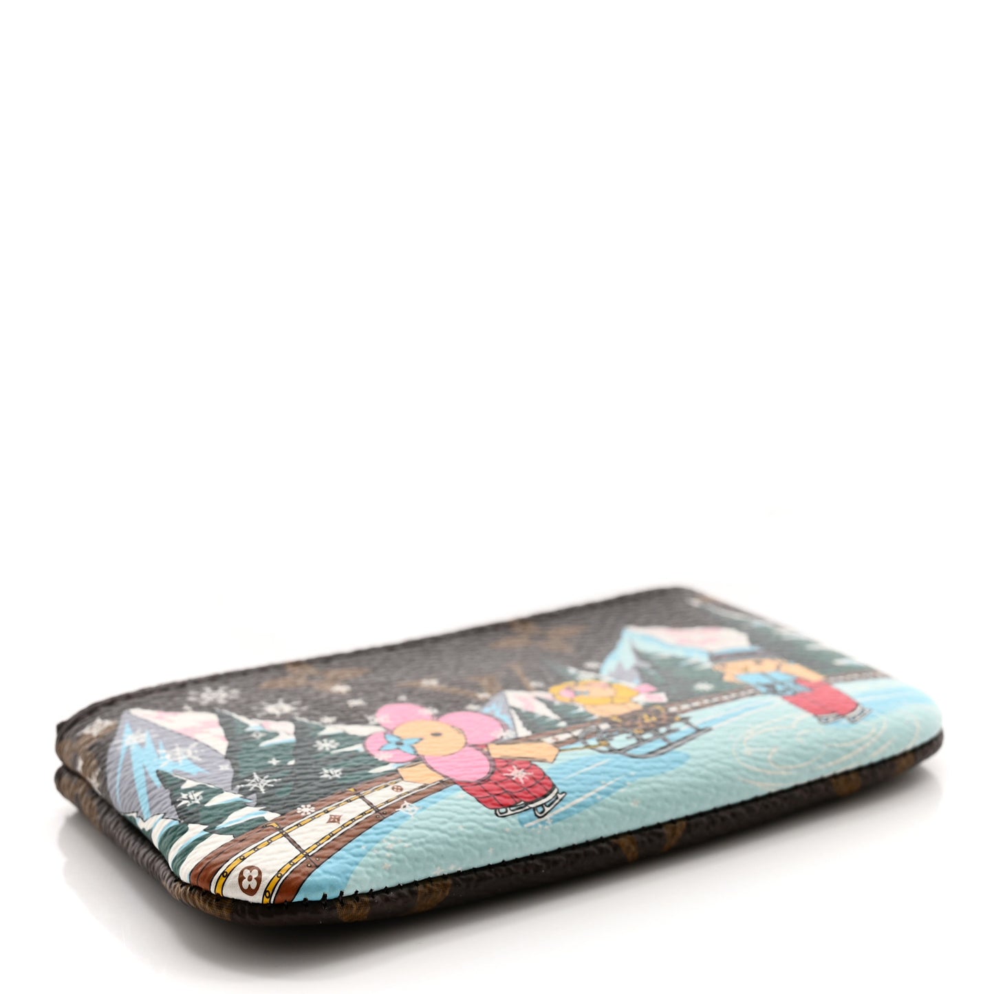Monogram 2023 Christmas Animation Alpine Key Pouch Pink