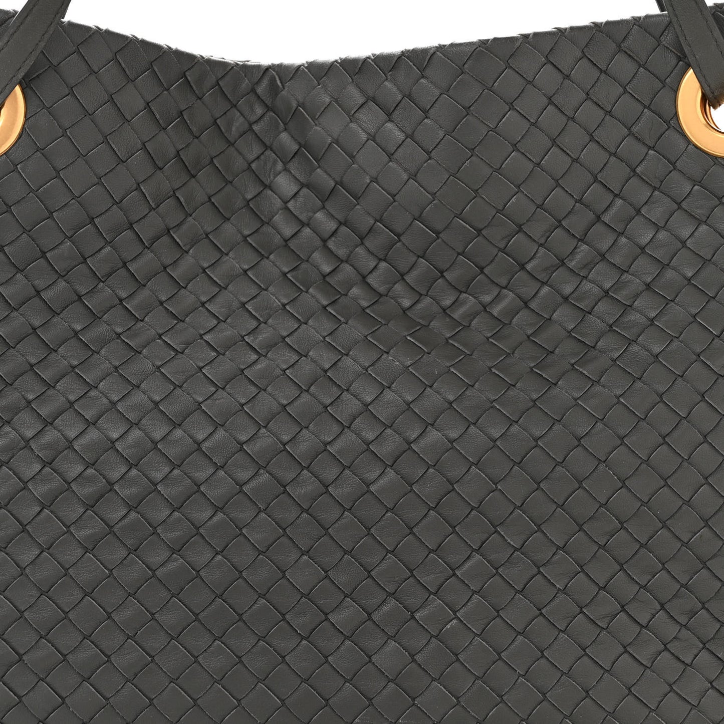 Nappa Intrecciato Medium Garda Bag Light Grey