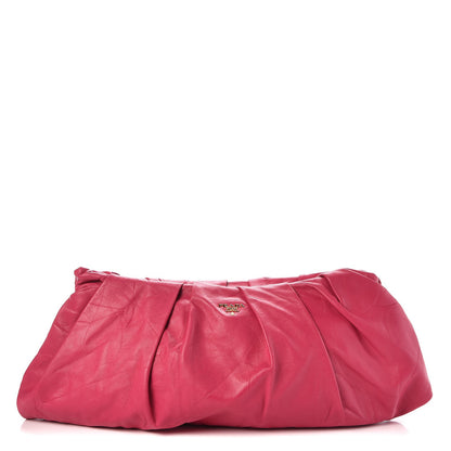 Prada Nappa Gold Clutch Peonia 1 of 8