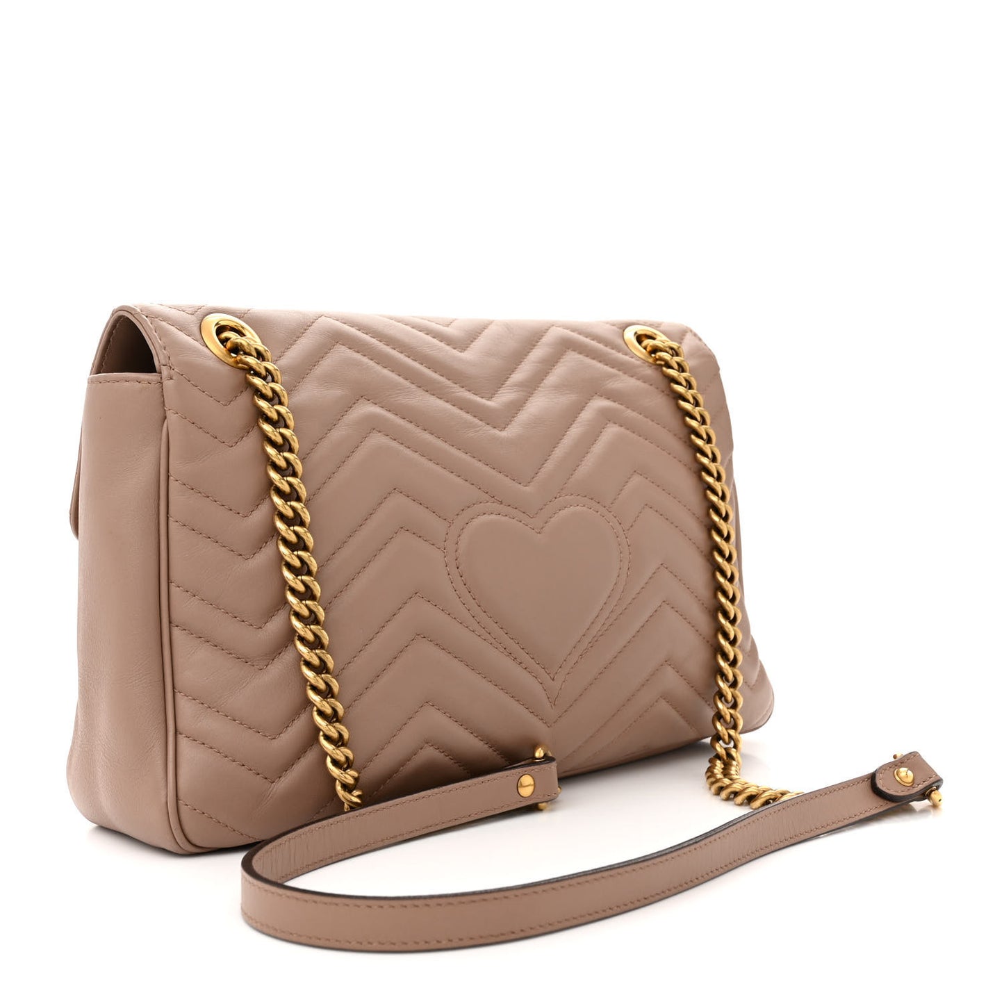 Calfskin Matelasse Medium GG Marmont Shoulder Bag Porcelain Rose