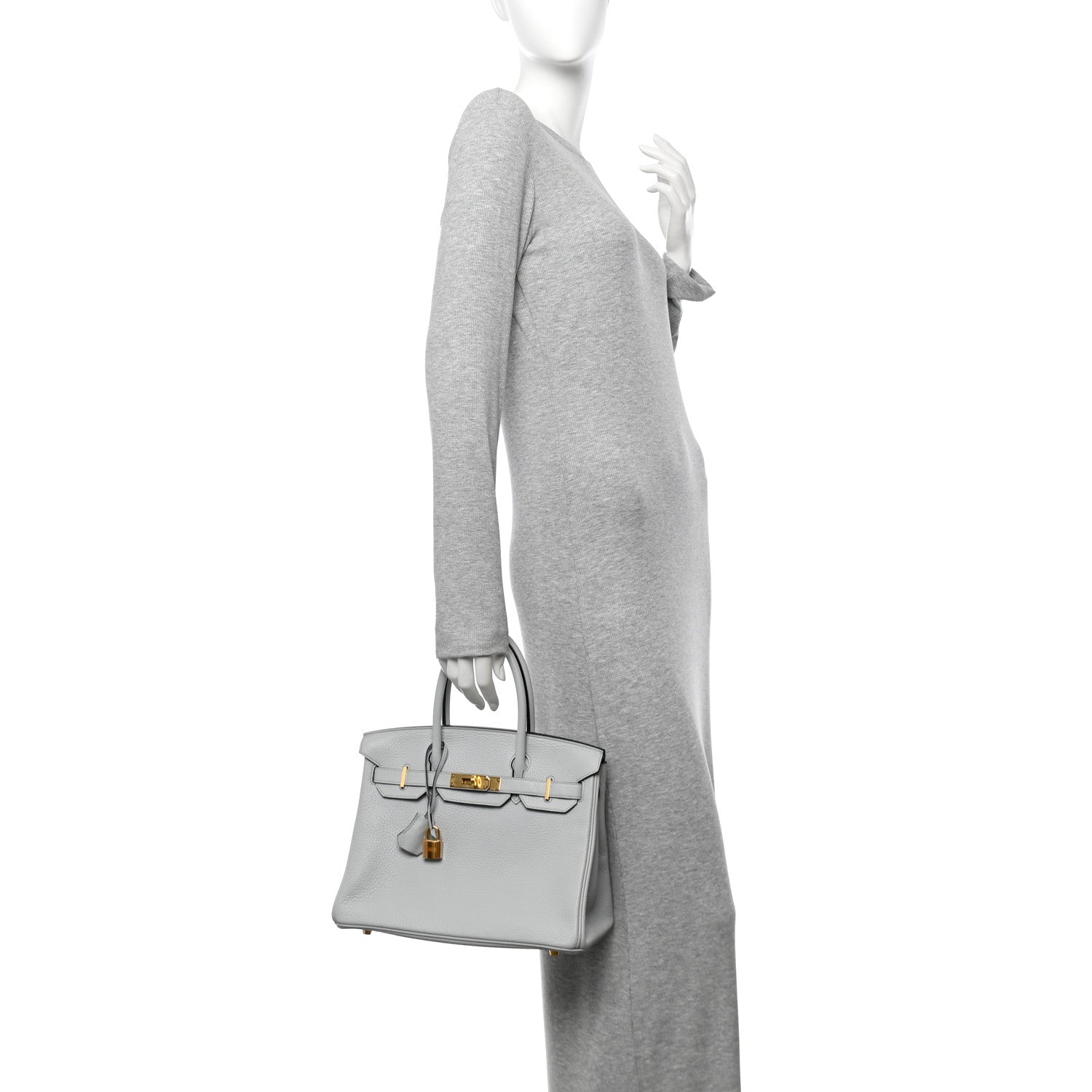 Hermes Togo Birkin 30 Bleu Pale 2 of 11